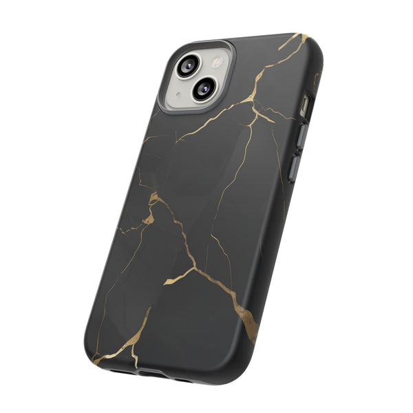 Black Marble  - Tough Phone Case