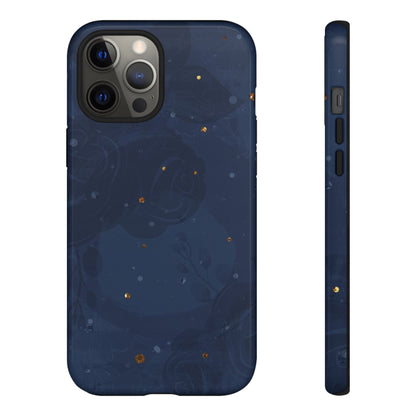 Subtle Navy Florals  - Tough Phone Case