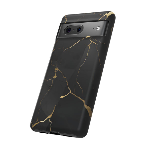 Black Marble  - Tough Phone Case