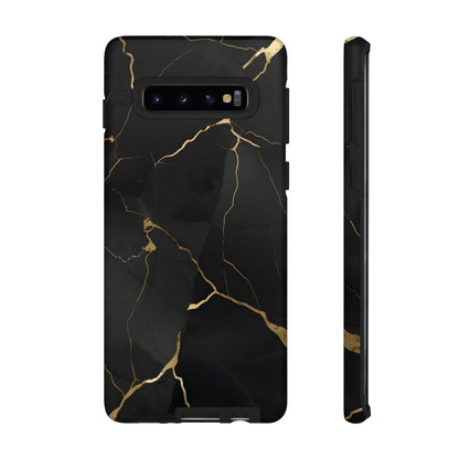Black Marble  - Tough Phone Case