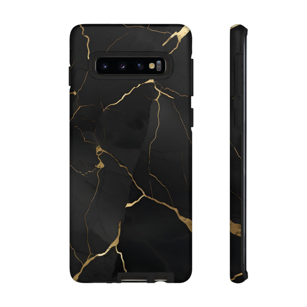 Black Marble  - Tough Phone Case