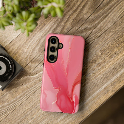 Pink Marble Tough Phone Case