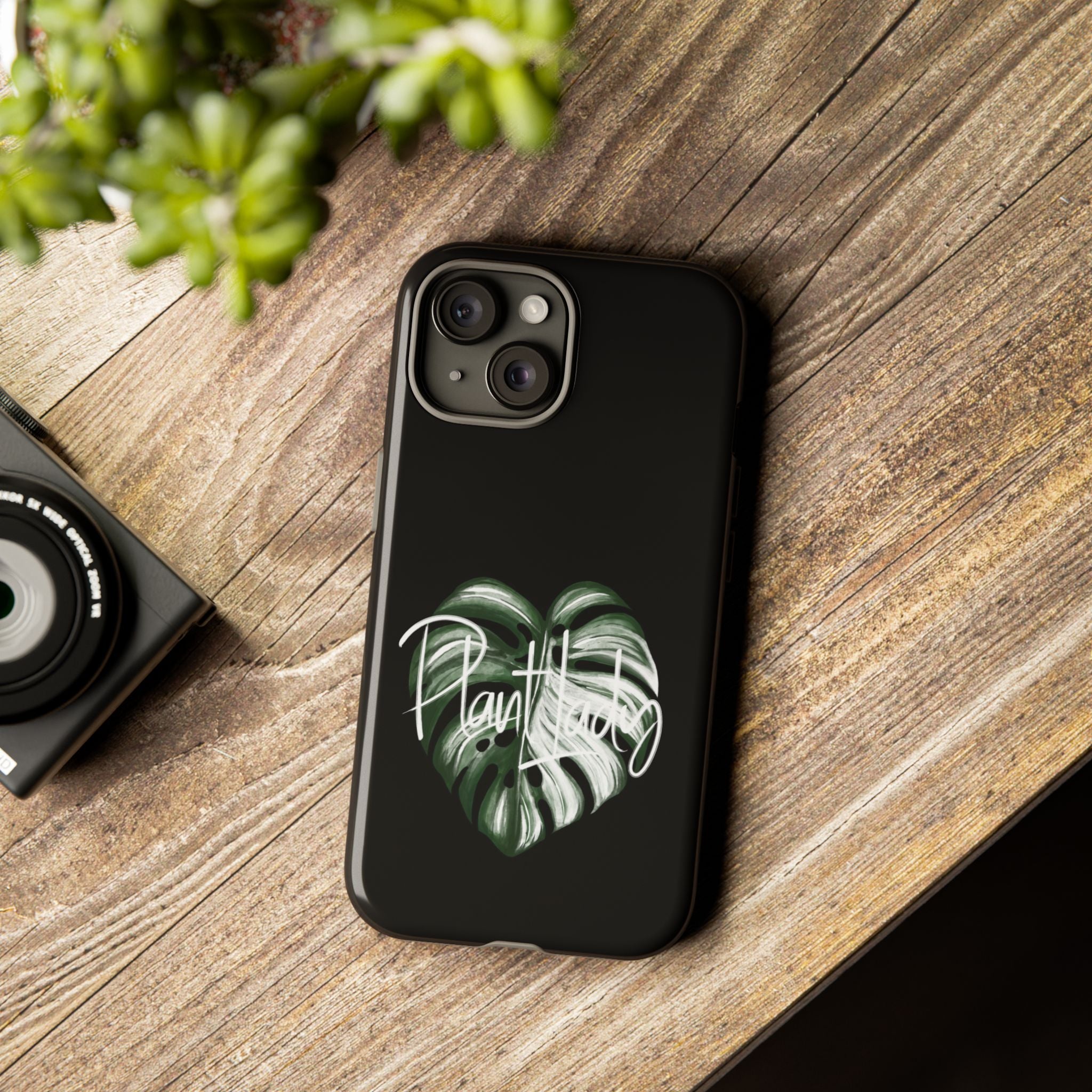 Monstera Albo Plant Lady  - Tough Phone Case