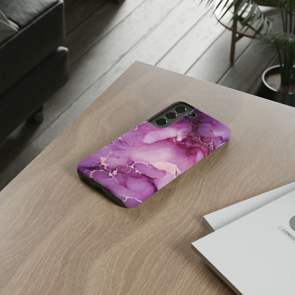 Purple Marble Tough Phone Case