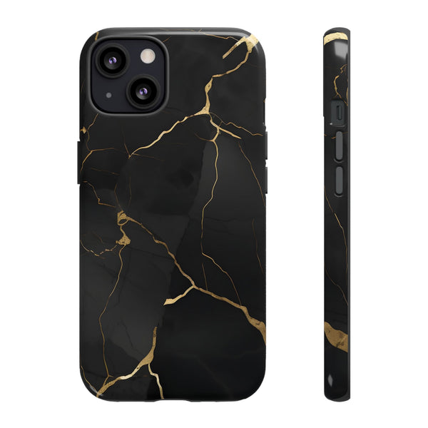 Black Marble  - Tough Phone Case