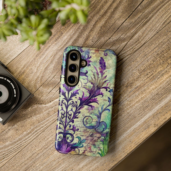 Purple Swirly Fun Tough Phone Case