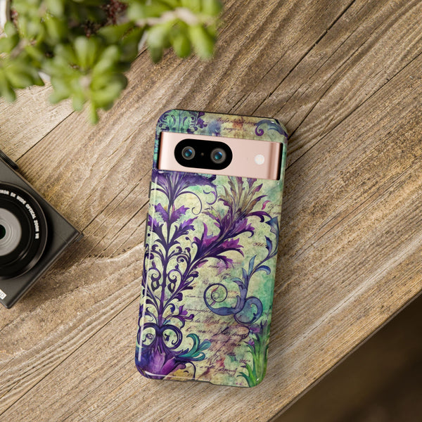 Purple Swirly Fun Tough Phone Case