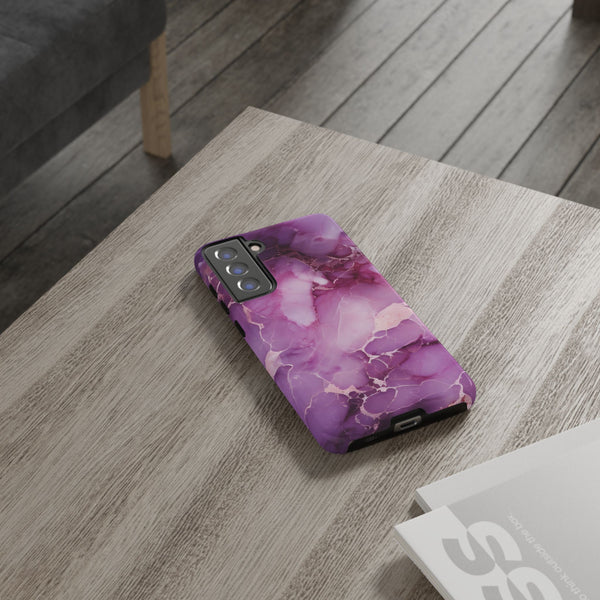 Purple Marble Tough Phone Case