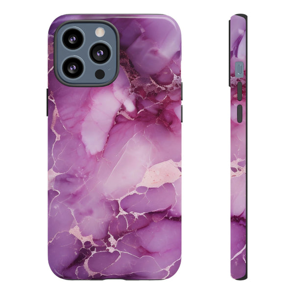 Purple Marble Tough Phone Case