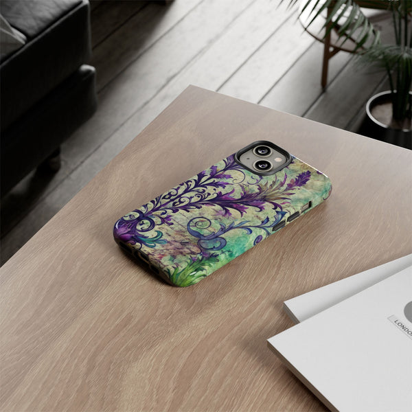 Purple Swirly Fun Tough Phone Case