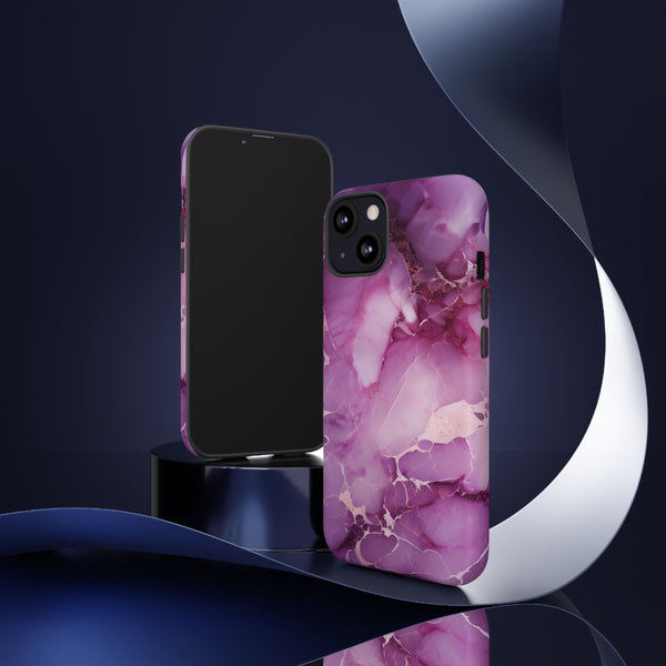 Purple Marble Tough Phone Case