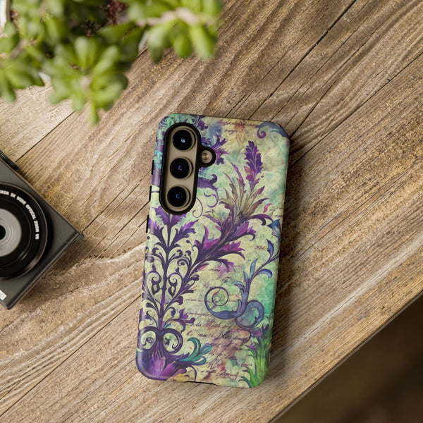 Purple Swirly Fun Tough Phone Case