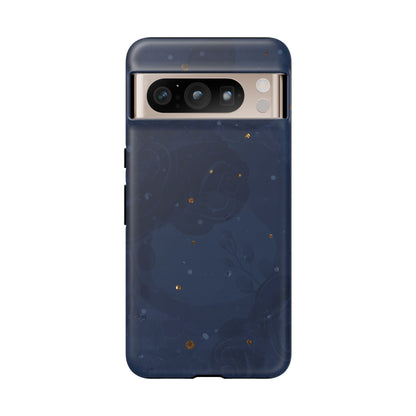 Subtle Navy Florals  - Tough Phone Case