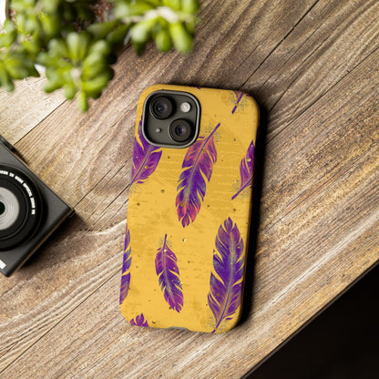 Purple Feathers  - Tough Phone Case