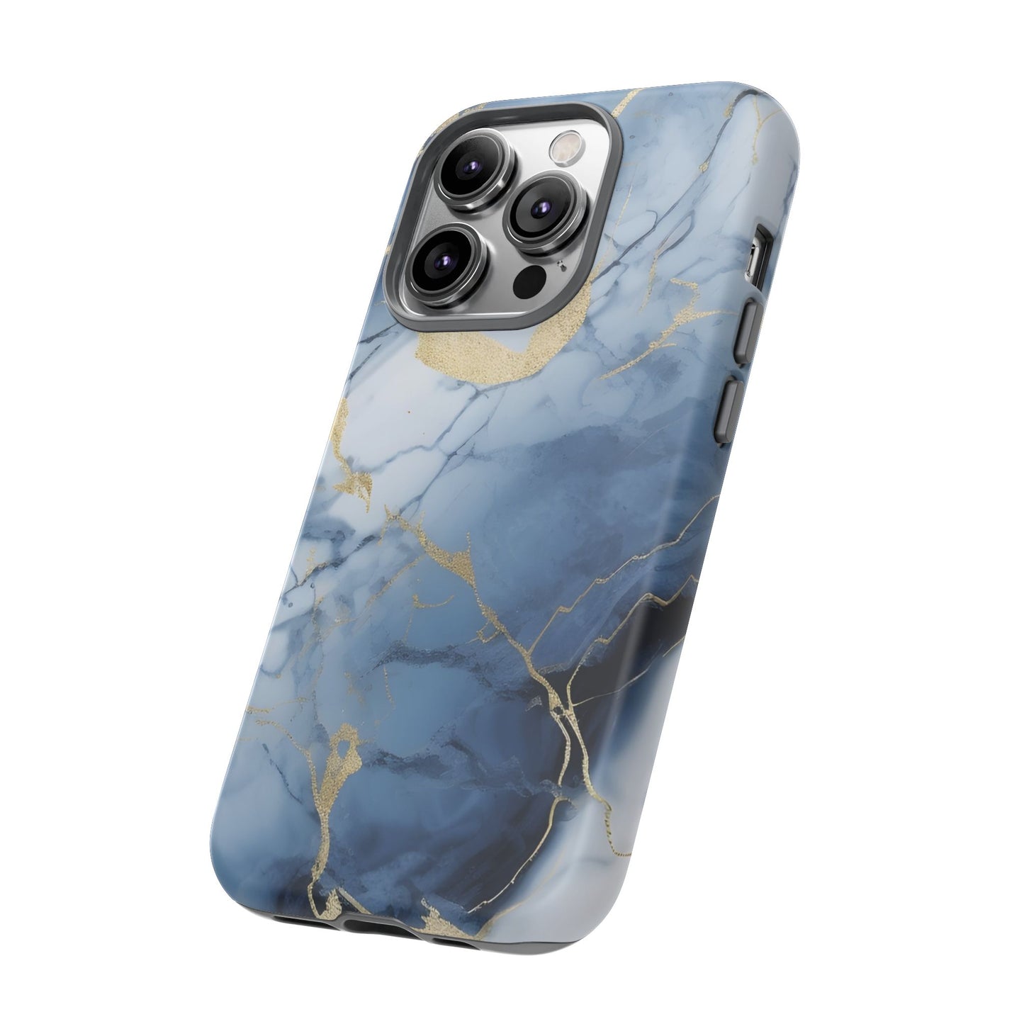 Navy Blue Marble Tough Phone Case