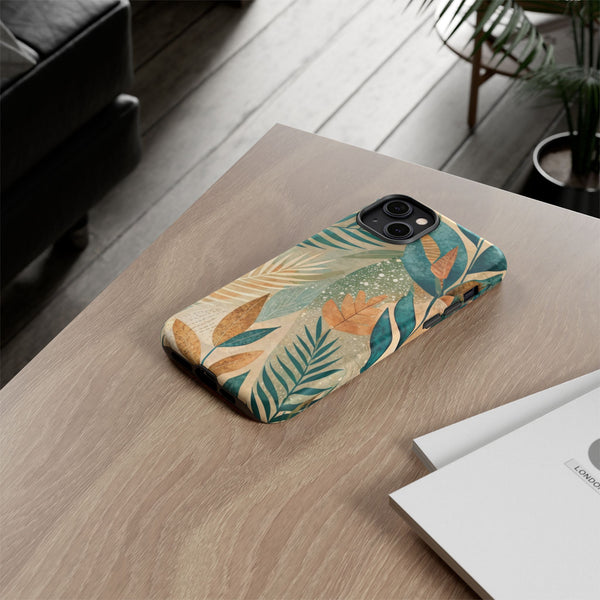 Boho Leaves Tough Phone Case