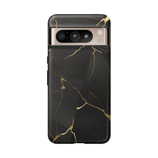 Black Marble  - Tough Phone Case