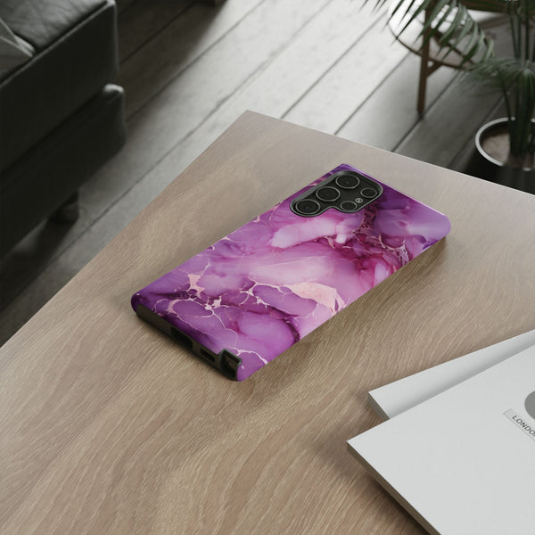 Purple Marble Tough Phone Case