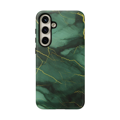 Hunter Green Marble  - Tough Phone Case