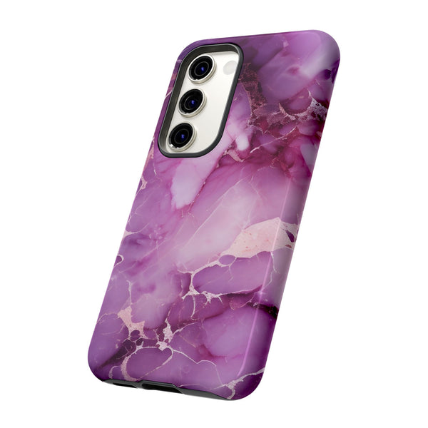 Purple Marble Tough Phone Case