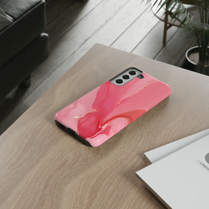 Pink Marble Tough Phone Case