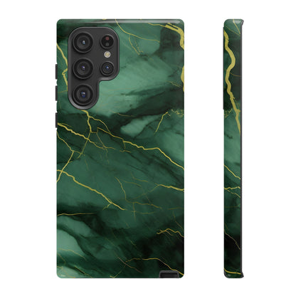 Hunter Green Marble  - Tough Phone Case