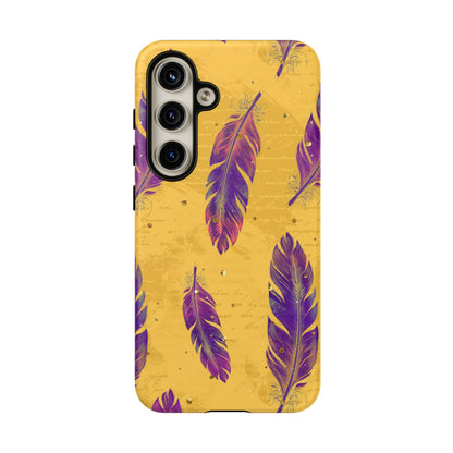 Purple Feathers  - Tough Phone Case
