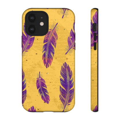 Purple Feathers  - Tough Phone Case