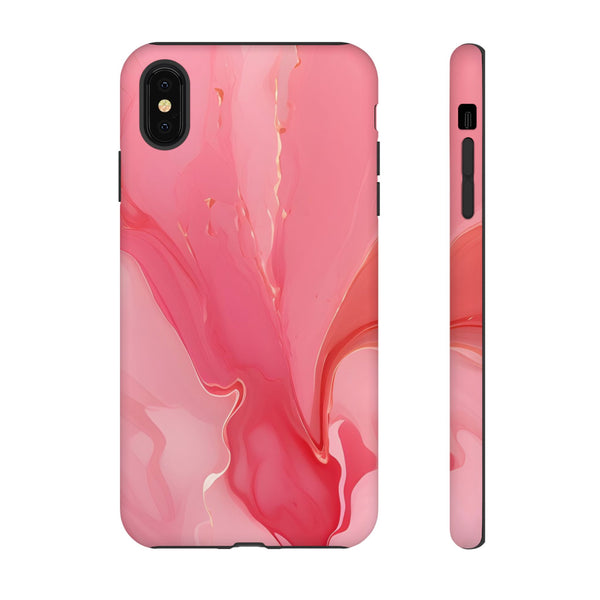 Pink Marble Tough Phone Case