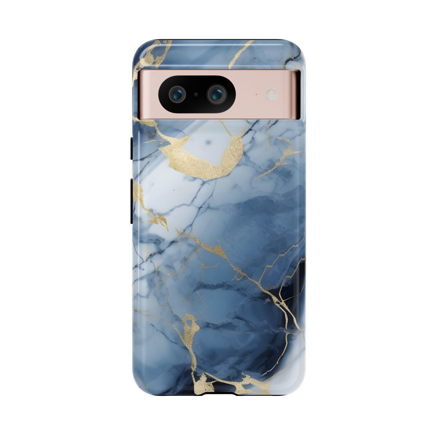 Navy Blue Marble Tough Phone Case