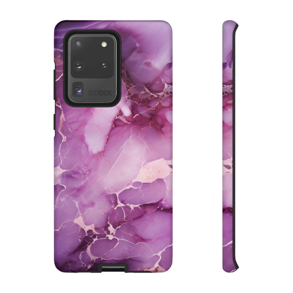 Purple Marble Tough Phone Case