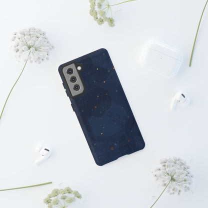 Subtle Navy Florals  - Tough Phone Case