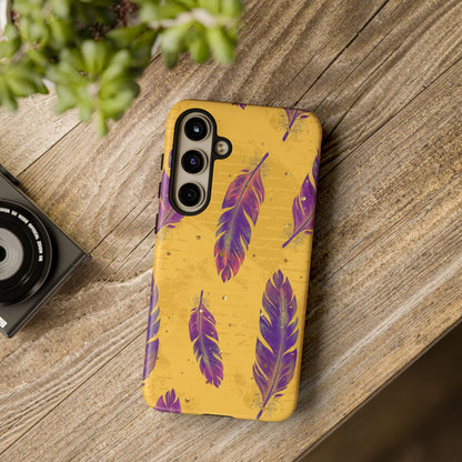 Purple Feathers  - Tough Phone Case