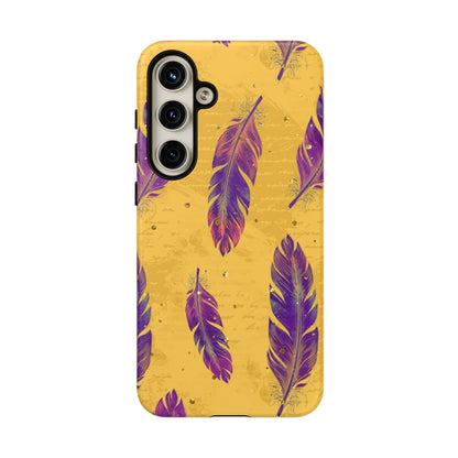 Purple Feathers  - Tough Phone Case