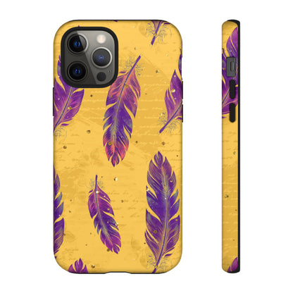 Purple Feathers  - Tough Phone Case