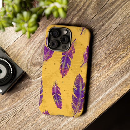 Purple Feathers  - Tough Phone Case