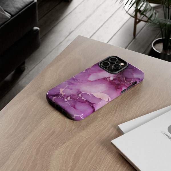 Purple Marble Tough Phone Case