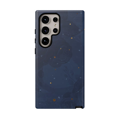 Subtle Navy Florals  - Tough Phone Case