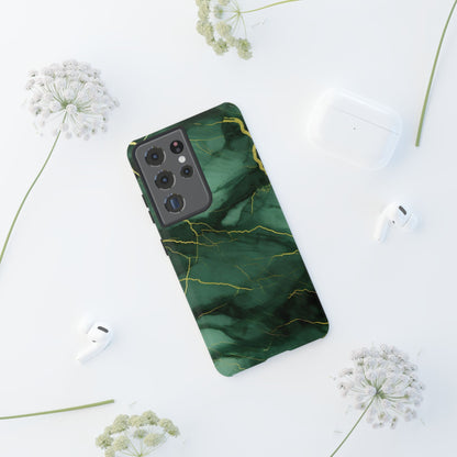 Hunter Green Marble  - Tough Phone Case