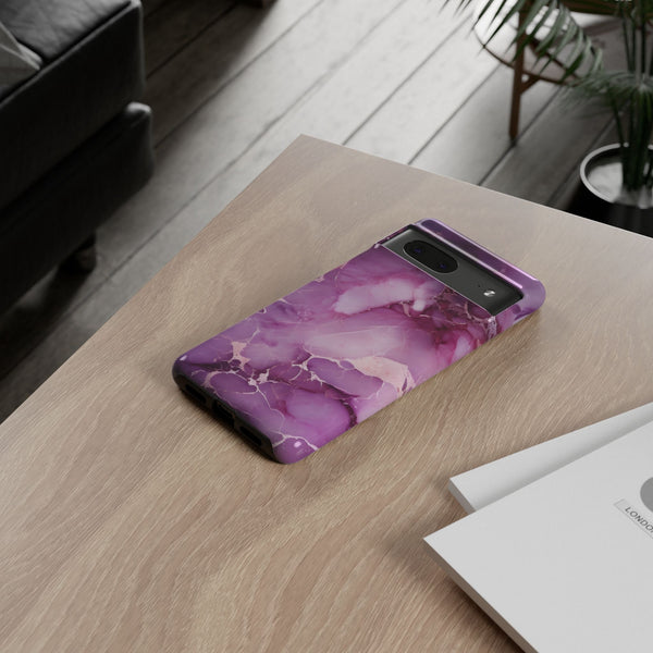 Purple Marble Tough Phone Case