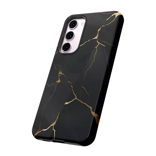 Black Marble  - Tough Phone Case