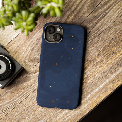 Subtle Navy Florals  - Tough Phone Case
