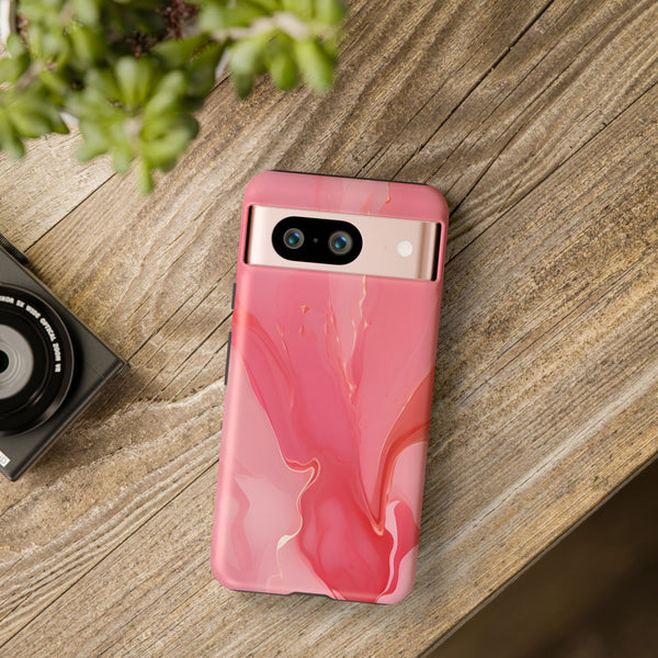 Pink Marble Tough Phone Case