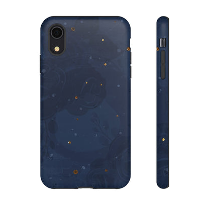 Subtle Navy Florals  - Tough Phone Case