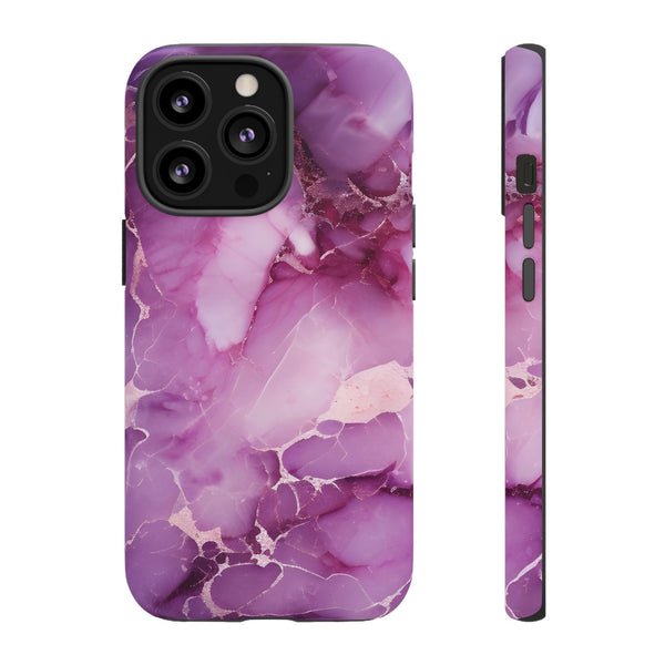 Purple Marble Tough Phone Case