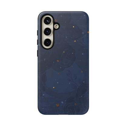 Subtle Navy Florals  - Tough Phone Case