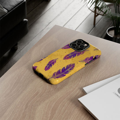 Purple Feathers  - Tough Phone Case