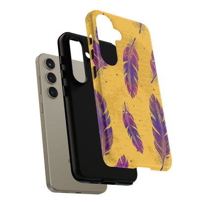 Purple Feathers  - Tough Phone Case