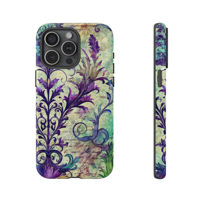 Purple Swirly Fun Tough Phone Case