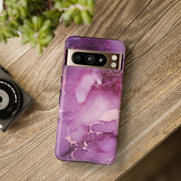 Purple Marble Tough Phone Case